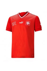 Zwitserland Voetbaltruitje Thuis tenue WK 2022 Korte Mouw